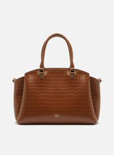 Bolsa Tote Marrom Croco Grande Textura A 50021 0893 0004 Arezzo